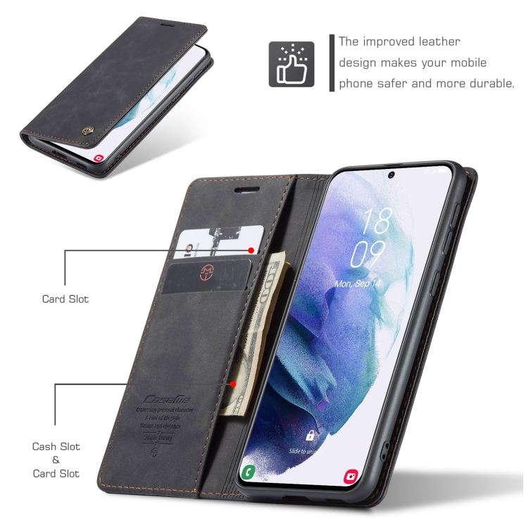 For Samsung Galaxy S21+ 5G CaseMe 013 Multifunctional Horizontal Flip Leather Case with Holder & Card Slot & Wallet(Black) For Samsung Galaxy S21+ 5G CaseMe 013 Multifunctional Horizontal Flip Leather Case with Holder & Card Slot & Wallet(Black)
