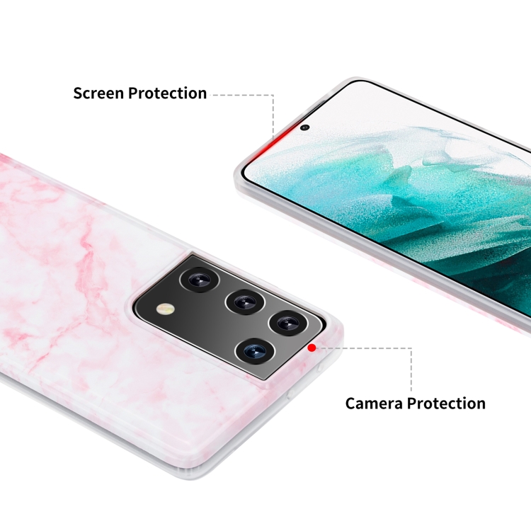 For Samsung Galaxy S21 Ultra 5G TPU Glossy Marble Pattern IMD Protective Case(Black) For Samsung Galaxy S21 Ultra 5G TPU Glossy Marble Pattern IMD Protective Case(Black)
