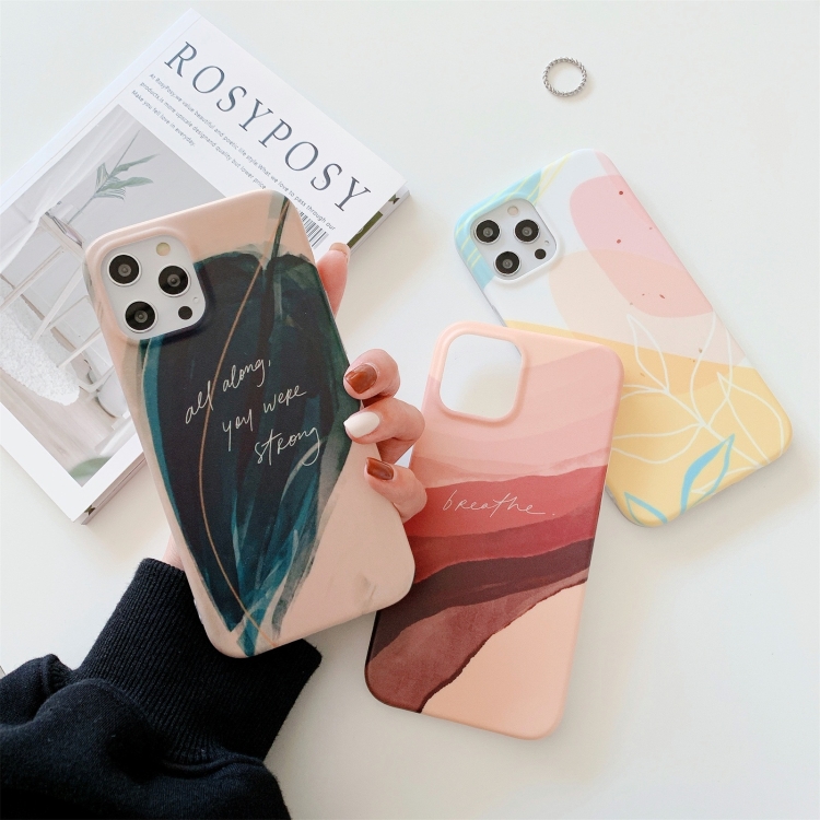 For iPhone 11 Pro Max Watercolor Painting Series Half Coverage IMD Workmanship Protective Case (DX-51) For iPhone 11 Pro Max Watercolor Painting Series Half Coverage IMD Workmanship Protective Case (DX-51)