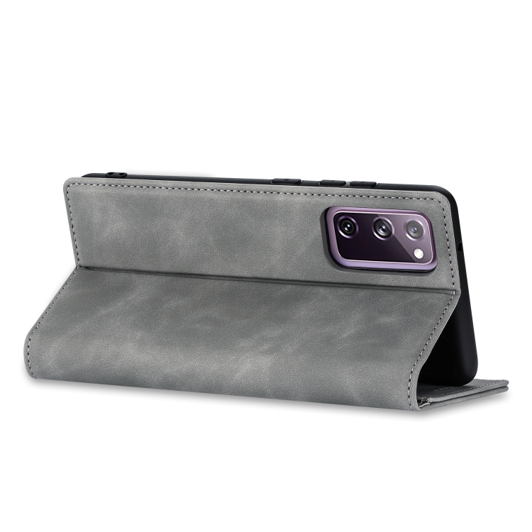 For Samsung Galaxy S20 FE GUSSIM GS-001 Business Style Horizontal Flip Skin Feel PU Leather Case with Holder & Card Slots & Wallet & Photo Frame(Grey) For Samsung Galaxy S20 FE GUSSIM GS-001 Business Style Horizontal Flip Skin Feel PU Leather Case with Holder & Card Slots & Wallet & Photo Frame(Grey)