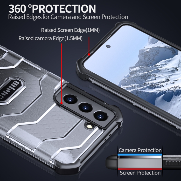 For Samsung Galaxy S21+ 5G wlons Explorer Series PC+TPU Protective Case(Black) For Samsung Galaxy S21+ 5G wlons Explorer Series PC+TPU Protective Case(Black)
