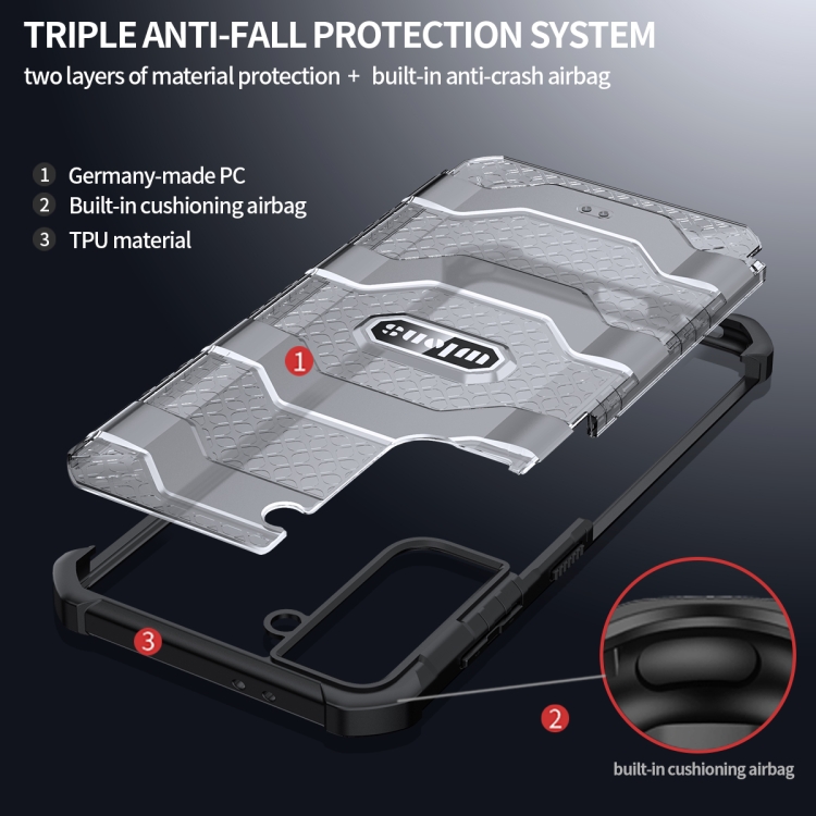 For Samsung Galaxy S21+ 5G wlons Explorer Series PC+TPU Protective Case(Black) For Samsung Galaxy S21+ 5G wlons Explorer Series PC+TPU Protective Case(Black)