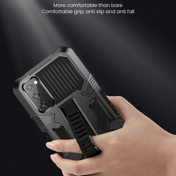 For Samsung Galaxy S21+ 5G Vanguard Warrior All Inclusive Double-color Shockproof TPU + PC Protective Case with Holder(Black) For Samsung Galaxy S21+ 5G Vanguard Warrior All Inclusive Double-color Shockproof TPU + PC Protective Case with Holder(Black)
