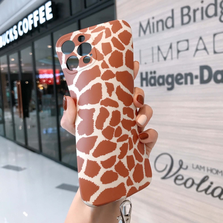 Animal Texture IMD Shockproof TPU Protective Case with Lanyard For iPhone 11 Pro Max(Leopard)