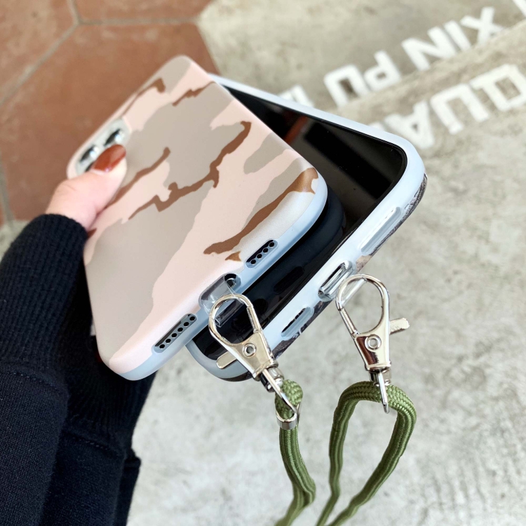 Camouflage Pattern IMD Shockproof TPU Protective Case with Lanyard For iPhone 11 Pro(Hunter Camo) Camouflage Pattern IMD Shockproof TPU Protective Case with Lanyard For iPhone 11 Pro(Hunter Camo)