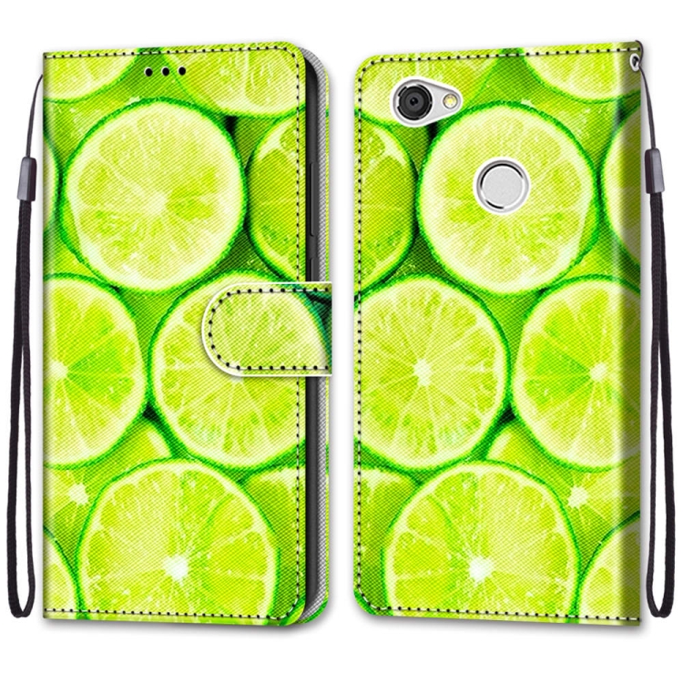 SUNSKY - ل ZTE Blade A6 / A6 Lite جراب جلد PU ذو قلاب أفقي برسم ملون مع ...