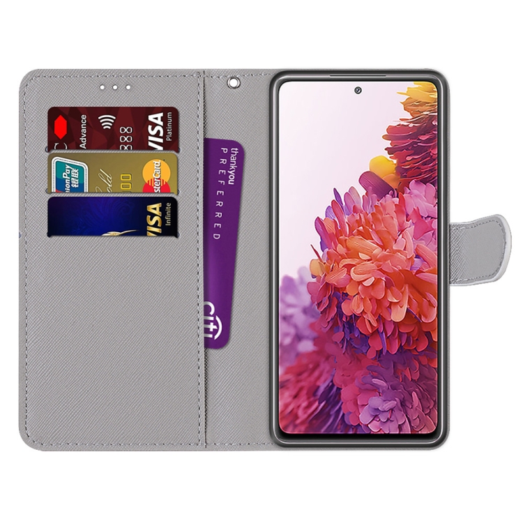 For Samsung Galaxy S20 FE 5G Coloured Drawing Cross Texture Horizontal Flip PU Leather Case with Holder & Card Slots & Wallet & Lanyard(Oblique Hat Blue Mirror Cat) For Samsung Galaxy S20 FE 5G Coloured Drawing Cross Texture Horizontal Flip PU Leather Case with Holder & Card Slots & Wallet & Lanyard(Oblique Hat Blue Mirror Cat)