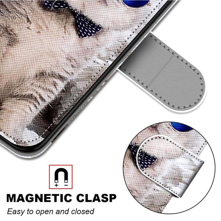 For Samsung Galaxy S20 FE 5G Coloured Drawing Cross Texture Horizontal Flip PU Leather Case with Holder & Card Slots & Wallet & Lanyard(Oblique Hat Blue Mirror Cat) For Samsung Galaxy S20 FE 5G Coloured Drawing Cross Texture Horizontal Flip PU Leather Case with Holder & Card Slots & Wallet & Lanyard(Oblique Hat Blue Mirror Cat)