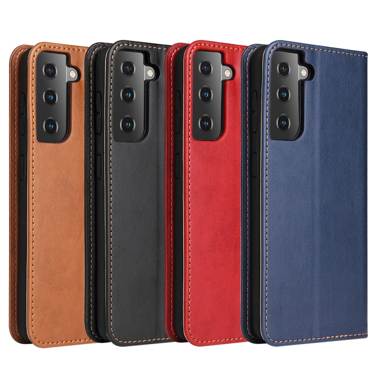 For Samsung Galaxy S21+ 5G Fierre Shann PU Genuine Leather Texture Horizontal Flip Leather Case with Holder & Card Slots & Wallet(Brown) For Samsung Galaxy S21+ 5G Fierre Shann PU Genuine Leather Texture Horizontal Flip Leather Case with Holder & Card Slots & Wallet(Brown)