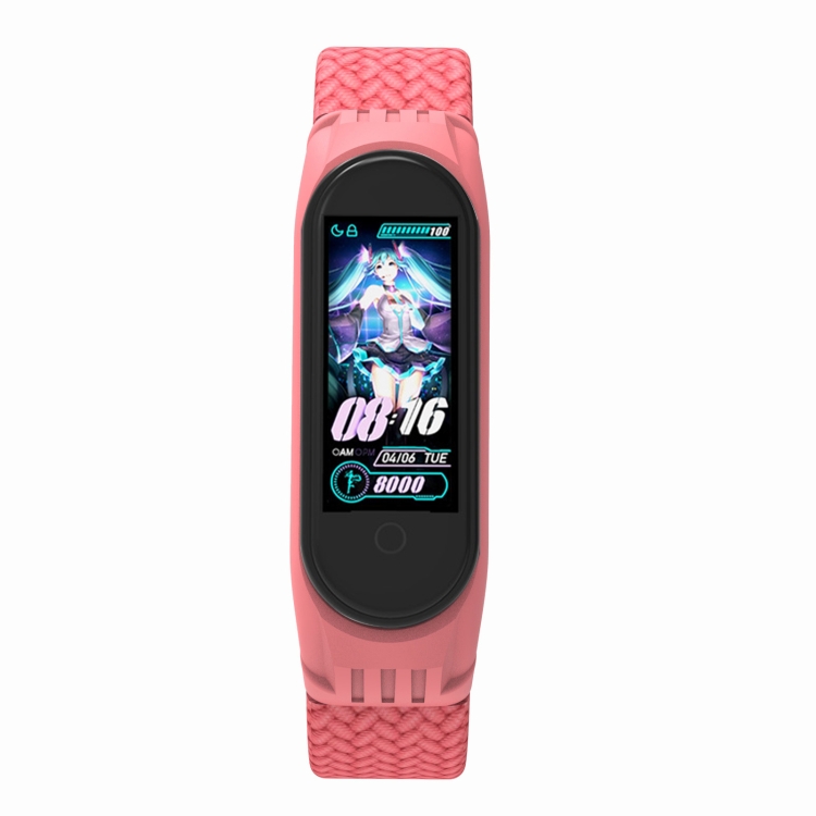 Đối với Xiaomi Mi Band 5/4/3 Huami đơn Lap Bện TPU Cổ tay đeo