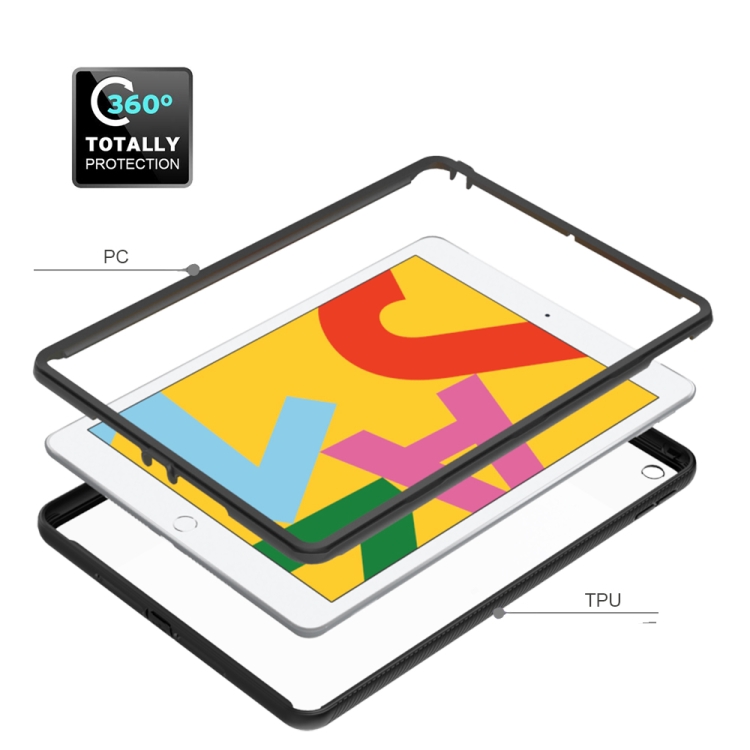 For iPad 10.2 2021 / 2020 / 2019 Starry Sky Solid Color Series Shockproof PC + TPU Protective Case(Black) For iPad 10.2 2021 / 2020 / 2019 Starry Sky Solid Color Series Shockproof PC + TPU Protective Case(Black)