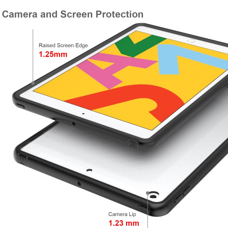 For iPad 10.2 2021 / 2020 / 2019 Starry Sky Solid Color Series Shockproof PC + TPU Protective Case(Black) For iPad 10.2 2021 / 2020 / 2019 Starry Sky Solid Color Series Shockproof PC + TPU Protective Case(Black)