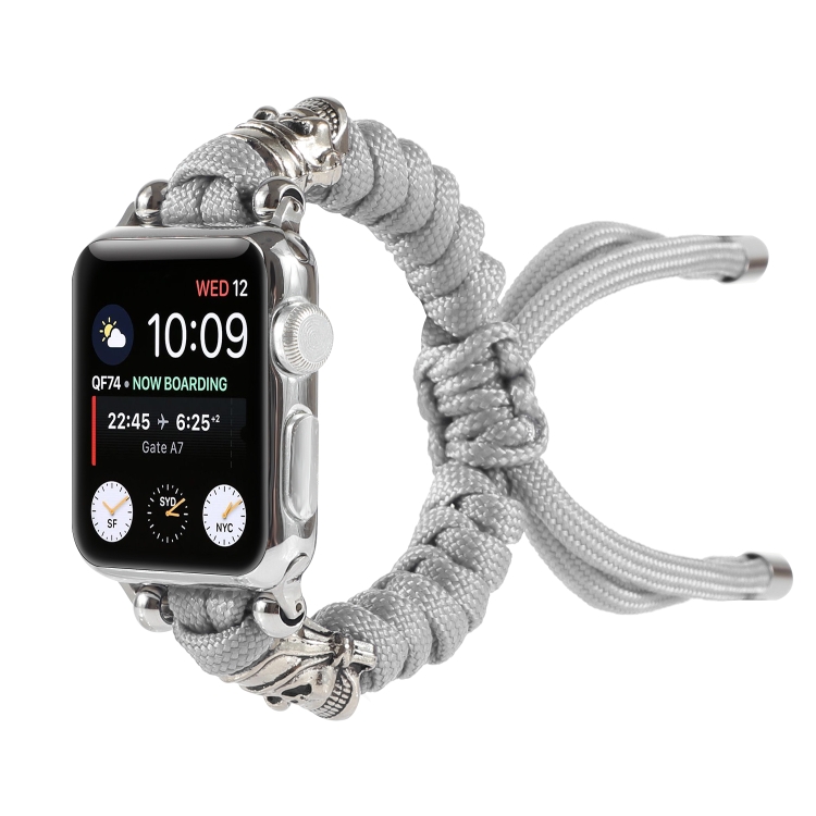 Skull Umbrella Cord Braided Watch Band For Apple Watch Series