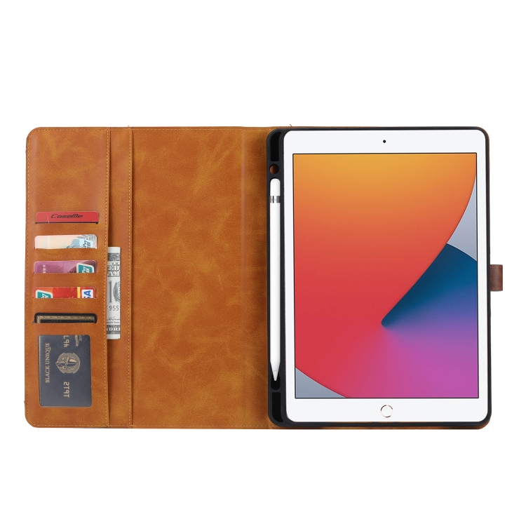 Calf Texture Double Fold Clasp Horizontal Flip Leather Case with Photo Frame & Holder & Card Slots & Wallet For iPad 9.7 (2018/2017) / Air 2(Coffee) Calf Texture Double Fold Clasp Horizontal Flip Leather Case with Photo Frame & Holder & Card Slots & Wallet For iPad 9.7 (2018/2017) / Air 2(Coffee)