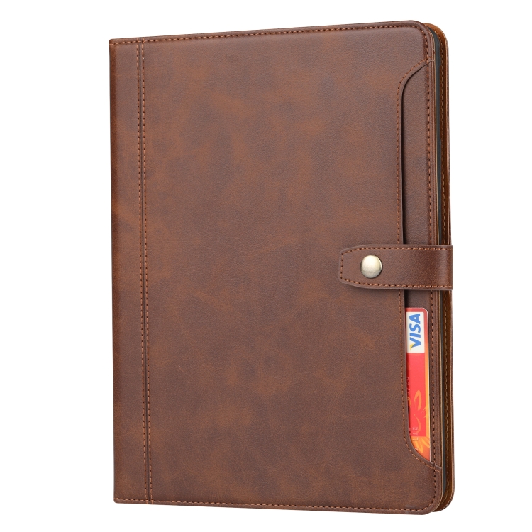 Calf Texture Double Fold Clasp Horizontal Flip Leather Case with Photo Frame & Holder & Card Slots & Wallet For iPad 9.7 (2018/2017) / Air 2(Coffee) Calf Texture Double Fold Clasp Horizontal Flip Leather Case with Photo Frame & Holder & Card Slots & Wallet For iPad 9.7 (2018/2017) / Air 2(Coffee)