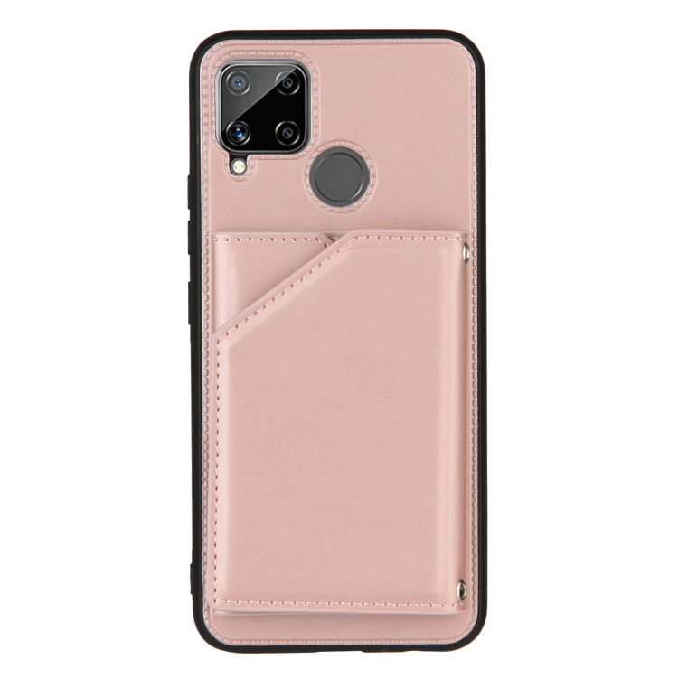 Para OPPO Realme 8i Siente la piel PU + TPU + PC Cubierta trasera Funda a