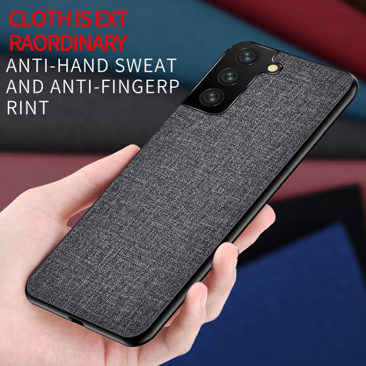For Samsung Galaxy S21 5G Shockproof Cloth Texture PC + TPU Protective Case(Silver Ash) For Samsung Galaxy S21 5G Shockproof Cloth Texture PC + TPU Protective Case(Silver Ash)