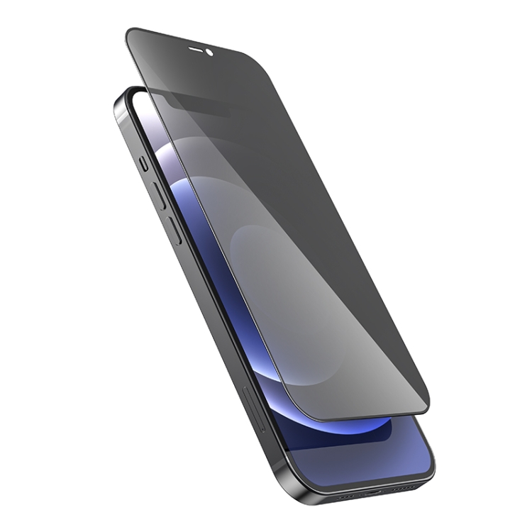 For iPhone 12 Pro Max hoco 0.33mm Shatterproof Edge Full-screen Privacy Tempered Film(Black) For iPhone 12 Pro Max hoco 0.33mm Shatterproof Edge Full-screen Privacy Tempered Film(Black)