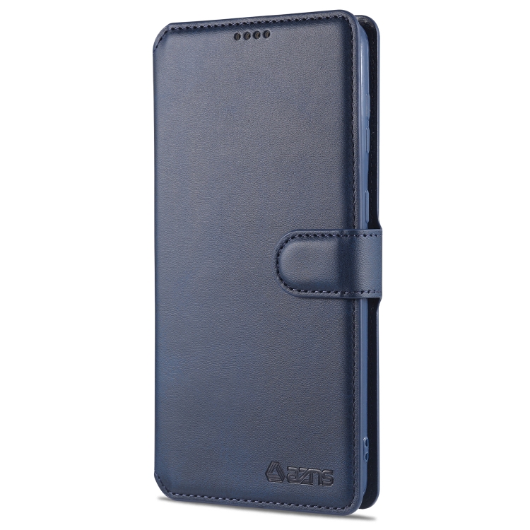For Samsung Galaxy S21+ 5G AZNS Calf Texture Horizontal Flip Leather Case with Holder & Card Slots & Wallet & Photo Frame(Blue) For Samsung Galaxy S21+ 5G AZNS Calf Texture Horizontal Flip Leather Case with Holder & Card Slots & Wallet & Photo Frame(Blue)