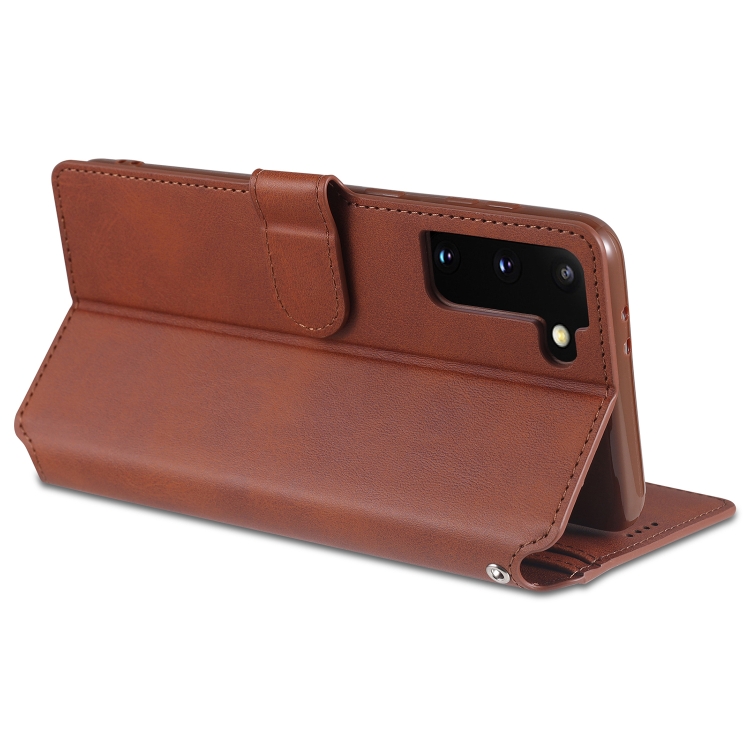 For Samsung Galaxy S21+ 5G AZNS Calf Texture Horizontal Flip Leather Case with Holder & Card Slots & Wallet & Photo Frame(Blue) For Samsung Galaxy S21+ 5G AZNS Calf Texture Horizontal Flip Leather Case with Holder & Card Slots & Wallet & Photo Frame(Blue)