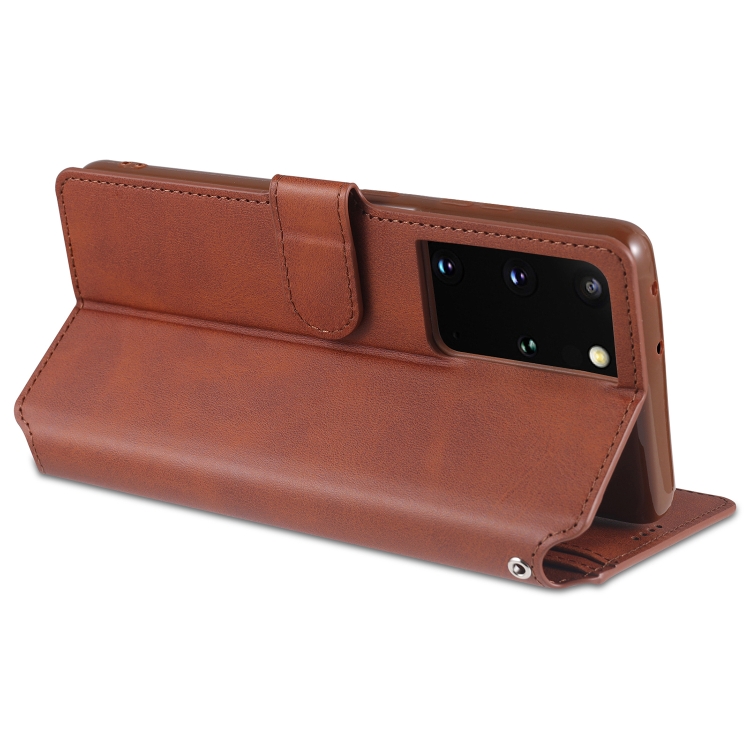 For Samsung Galaxy S21 Ultra 5G AZNS Calf Texture Horizontal Flip Leather Case with Holder & Card Slots & Wallet & Photo Frame(Red) For Samsung Galaxy S21 Ultra 5G AZNS Calf Texture Horizontal Flip Leather Case with Holder & Card Slots & Wallet & Photo Frame(Red)