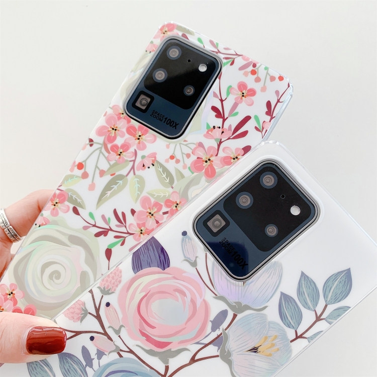 For Samsung Galaxy S20 FE / S20 Lite Colorful Flower Pattern TPU Protective Case(B)