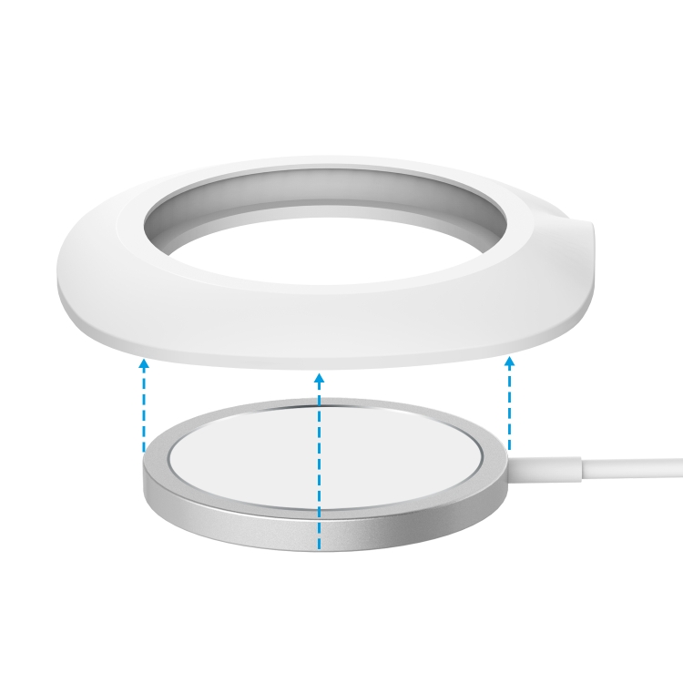 Silicone Protective Case for MagSafe Wireless Charger(White) Silicone Protective Case for MagSafe Wireless Charger(White)