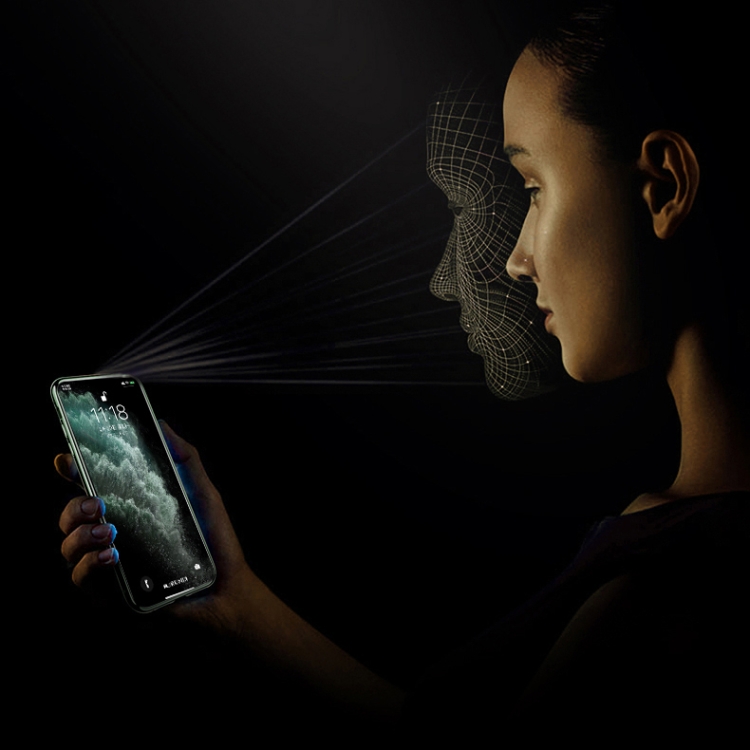 R-JUST Four-corner Shockproof Anti-peeping Magnetic Metal Frame Double-sided Tempered Glass Case For iPhone 11 Pro Max(Silver)