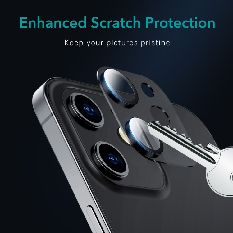 For iPhone 12 mini 2pcs ESR 9H Premium Clear Full Cover Tempered Glass Lens Camera Protector(Black) For iPhone 12 mini 2pcs ESR 9H Premium Clear Full Cover Tempered Glass Lens Camera Protector(Black)