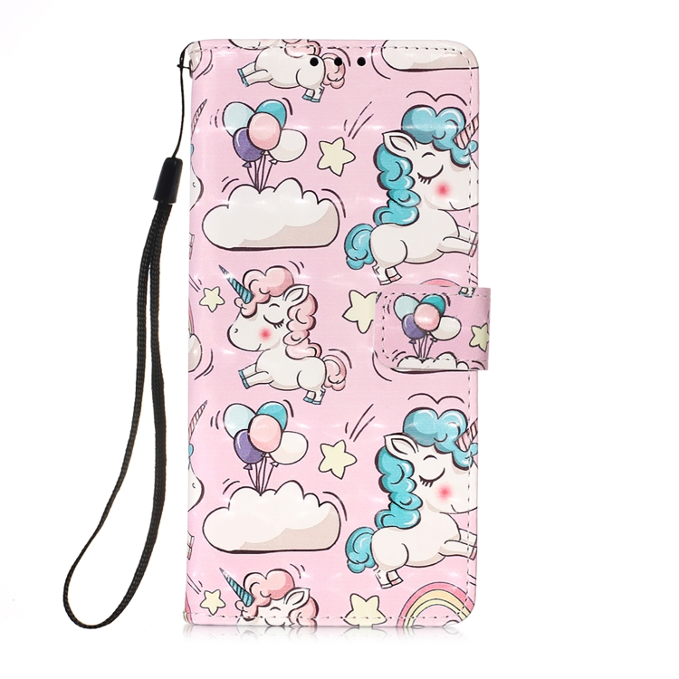 For Samsung Galaxy 21+ 5G 3D Painting Horizontal Flip Leather Case with Holder & Card Slot & Wallet & Lanyard(Pink Pony)