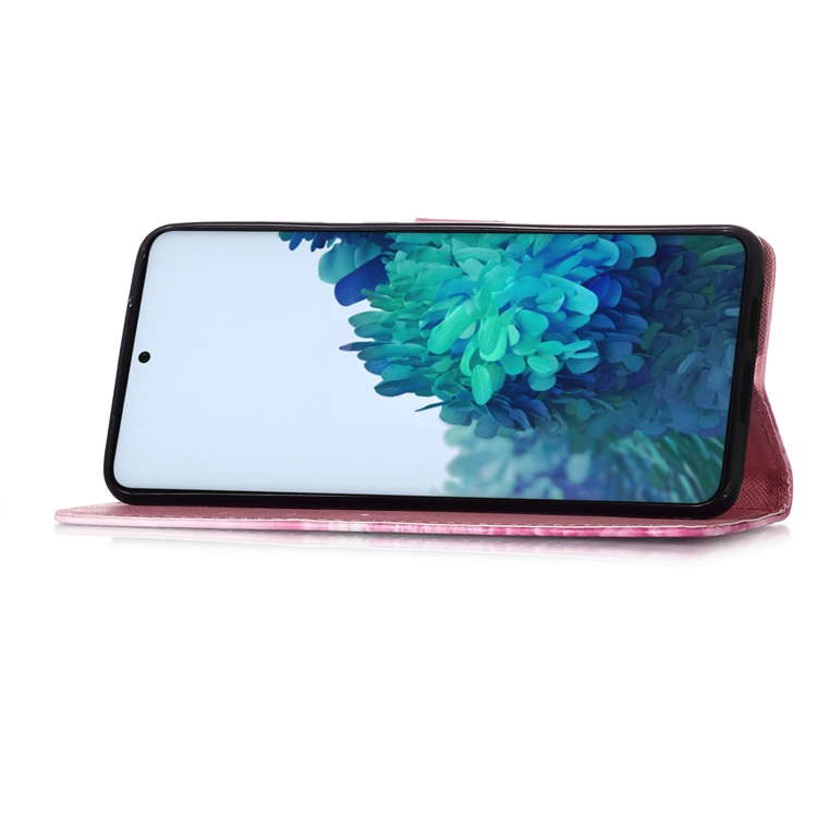 For Samsung Galaxy 21+ 5G 3D Painting Horizontal Flip Leather Case with Holder & Card Slot & Wallet & Lanyard(Pink Pony)