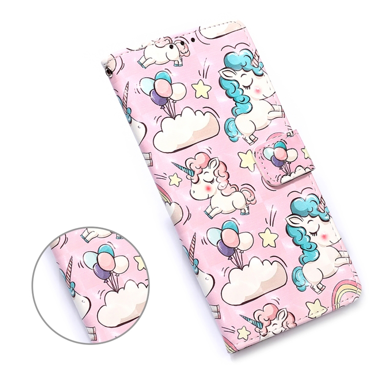 For Samsung Galaxy 21+ 5G 3D Painting Horizontal Flip Leather Case with Holder & Card Slot & Wallet & Lanyard(Pink Pony)