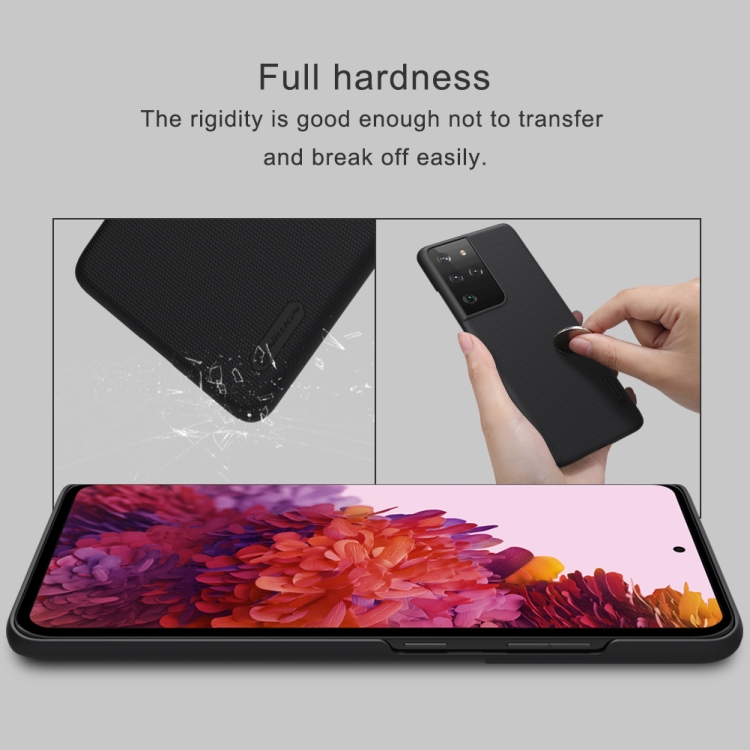 For Samsung Galaxy S21 Ultra 5G NILLKIN Frosted Concave-convex Texture PC Protective Case(Black) For Samsung Galaxy S21 Ultra 5G NILLKIN Frosted Concave-convex Texture PC Protective Case(Black)