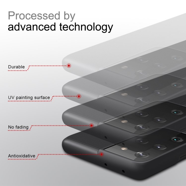 For Samsung Galaxy S21 Ultra 5G NILLKIN Frosted Concave-convex Texture PC Protective Case(Black) For Samsung Galaxy S21 Ultra 5G NILLKIN Frosted Concave-convex Texture PC Protective Case(Black)