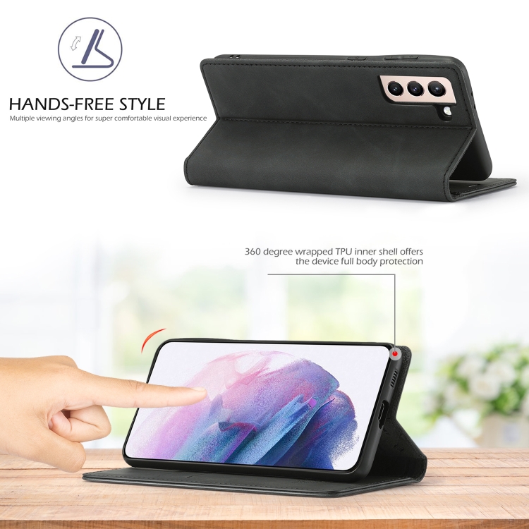 For Samsung Galaxy S21 5G LC.IMEEKE Strong Magnetism Ultra-thin Horizontal Flip Matte TPU + PU Leather Case with Holder & Card Slots & Wallet(Black) For Samsung Galaxy S21 5G LC.IMEEKE Strong Magnetism Ultra-thin Horizontal Flip Matte TPU + PU Leather Case with Holder & Card Slots & Wallet(Black)