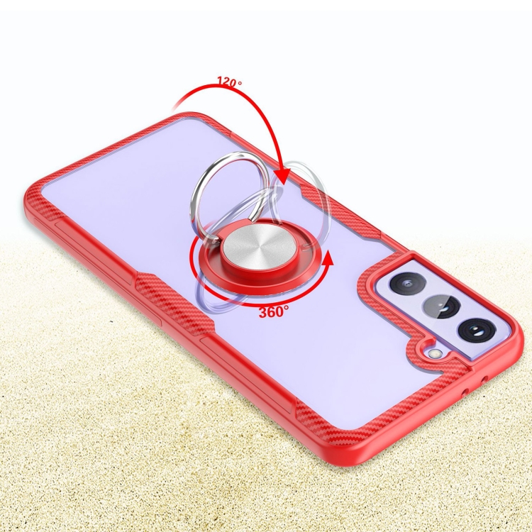 For Samsung Galaxy S21 5G Shockproof Transparent TPU + Acrylic Protective Case with Ring Holder(Black) For Samsung Galaxy S21 5G Shockproof Transparent TPU + Acrylic Protective Case with Ring Holder(Black)