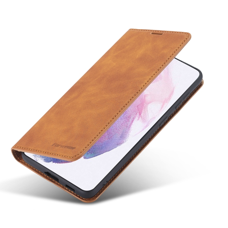 For Samsung Galaxy S21+ 5G Forwenw Dream Series Oil Edge Strong Magnetism Horizontal Flip Leather Case with Holder & Card Slots & Wallet & Photo Frame(Brown) For Samsung Galaxy S21+ 5G Forwenw Dream Series Oil Edge Strong Magnetism Horizontal Flip Leather Case with Holder & Card Slots & Wallet & Photo Frame(Brown)