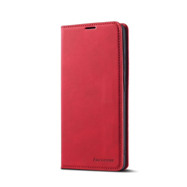 For Samsung Galaxy S21 Ultra 5G Forwenw Dream Series Oil Edge Strong Magnetism Horizontal Flip Leather Case with Holder & Card Slots & Wallet & Photo Frame(Red) For Samsung Galaxy S21 Ultra 5G Forwenw Dream Series Oil Edge Strong Magnetism Horizontal Flip Leather Case with Holder & Card Slots & Wallet & Photo Frame(Red)