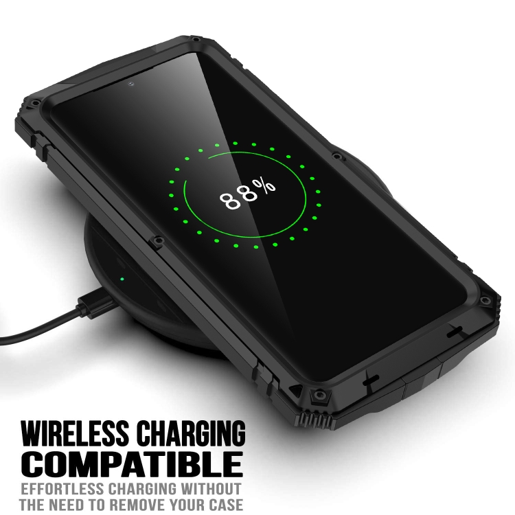 For Samsung Galaxy S21 Ultra 5G R-JUST Shockproof Waterproof Dust-proof Metal + Silicone Protective Case with Holder(Black) For Samsung Galaxy S21 Ultra 5G R-JUST Shockproof Waterproof Dust-proof Metal + Silicone Protective Case with Holder(Black)