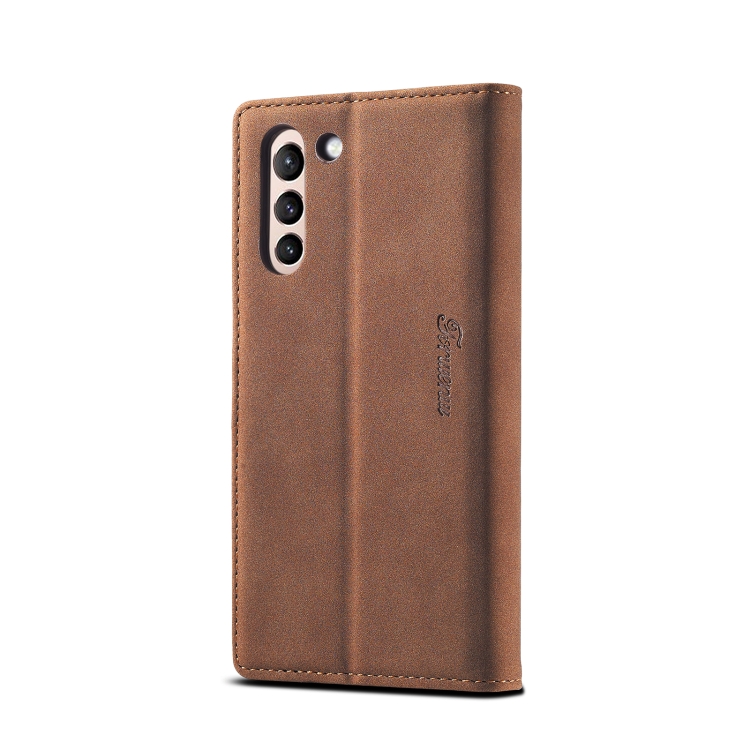For Samsung Galaxy S21+ 5G Forwenw F1 Series Matte Strong Magnetism Horizontal Flip Leather Case with Holder & Card Slots & Wallet & Photo Frame(Brown) For Samsung Galaxy S21+ 5G Forwenw F1 Series Matte Strong Magnetism Horizontal Flip Leather Case with Holder & Card Slots & Wallet & Photo Frame(Brown)