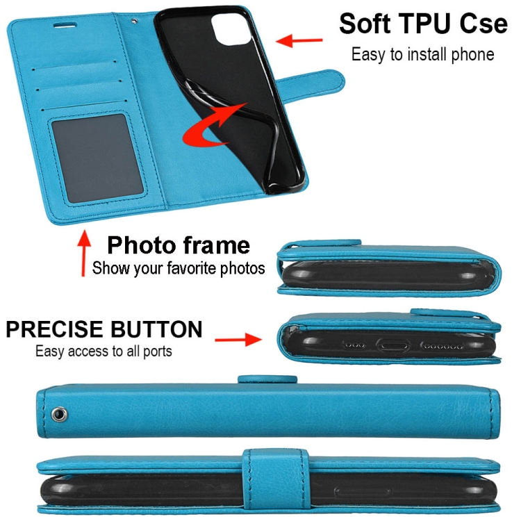For Samsung Galaxy S20 FE 5G Pure Color Horizontal Flip PU Leather Case with Holder & Card Slots & Wallet & Photo Frame(Blue) For Samsung Galaxy S20 FE 5G Pure Color Horizontal Flip PU Leather Case with Holder & Card Slots & Wallet & Photo Frame(Blue)