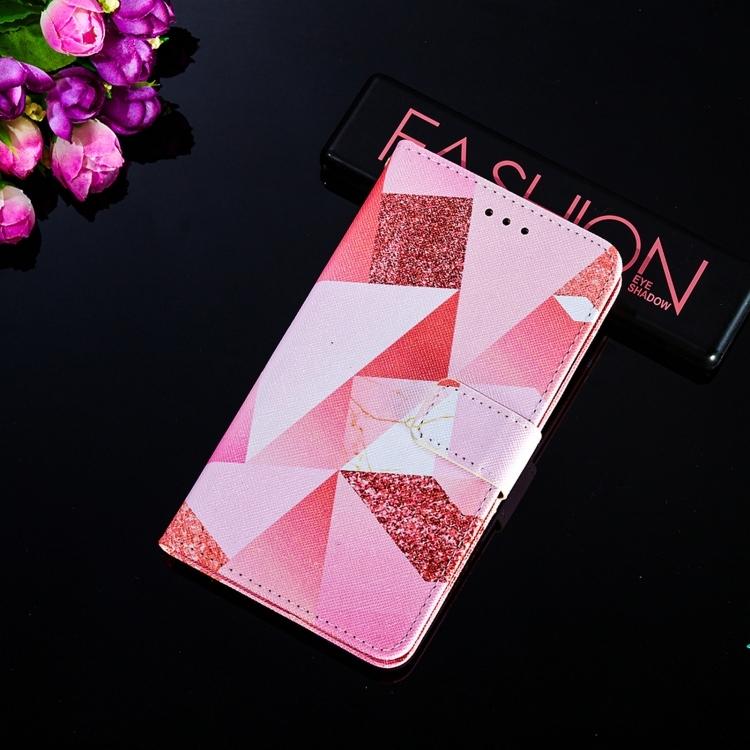 For Samsung Galaxy S21 Ultra 5G Cross Texture Painting Pattern Horizontal Flip Leather Case with Holder & Card Slots & Wallet & Lanyard(Pink Rhombus) For Samsung Galaxy S21 Ultra 5G Cross Texture Painting Pattern Horizontal Flip Leather Case with Holder & Card Slots & Wallet & Lanyard(Pink Rhombus)