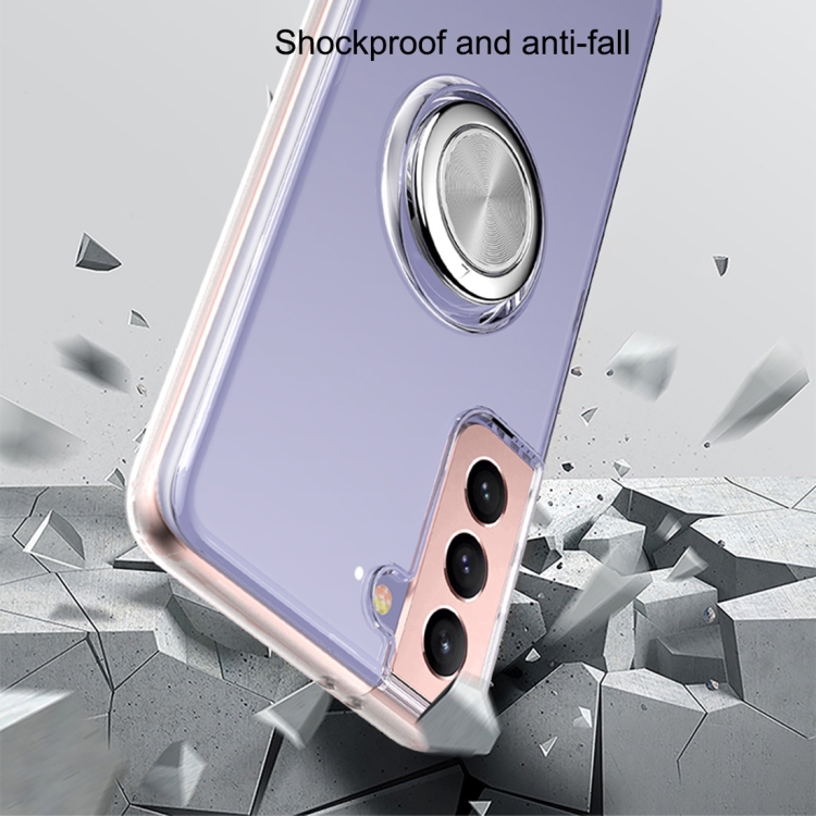 For Samsung Galaxy S21 Ultra 5G Pure Color Shockproof Transparent TPU + Acrylic Protective Case with Ring Holder(Black) For Samsung Galaxy S21 Ultra 5G Pure Color Shockproof Transparent TPU + Acrylic Protective Case with Ring Holder(Black)