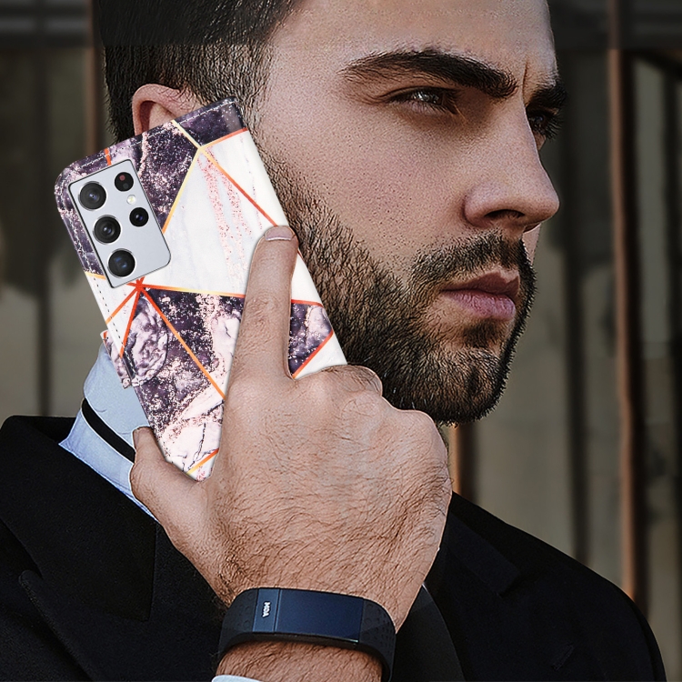 For Samsung Galaxy S21 Ultra 5G Marble Stitching Horizontal Flip PU Leather Case with Holder & Card Slots & Wallet & Lanyard(Black White) For Samsung Galaxy S21 Ultra 5G Marble Stitching Horizontal Flip PU Leather Case with Holder & Card Slots & Wallet & Lanyard(Black White)