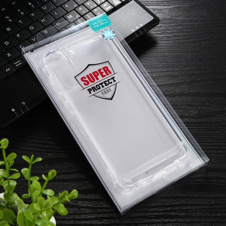 For Samsung Galaxy S21+ 5G GOOSPERY SUPER Protect Four Corners Shockproof Soft TPU Case(Transparent) For Samsung Galaxy S21+ 5G GOOSPERY SUPER Protect Four Corners Shockproof Soft TPU Case(Transparent)