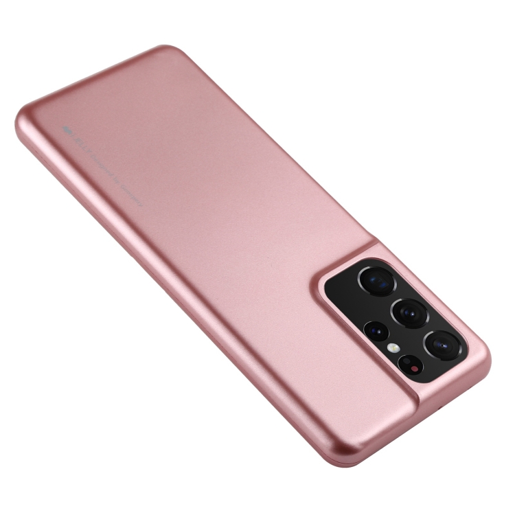 For Samsung Galaxy S21 Ultra 5G GOOSPERY I JELLY METAL Shockproof TPU Case(Rose Gold) For Samsung Galaxy S21 Ultra 5G GOOSPERY I JELLY METAL Shockproof TPU Case(Rose Gold)