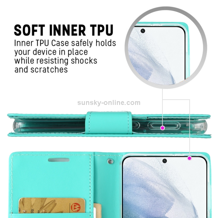 For Samsung Galaxy S21+ 5G GOOSPERY Bravo Diary Crazy Horse Texture Horizontal Flip Leather Case With Bracket & Card Slot & Wallet(Navy Blue) For Samsung Galaxy S21+ 5G GOOSPERY Bravo Diary Crazy Horse Texture Horizontal Flip Leather Case With Bracket & Card Slot & Wallet(Navy Blue)