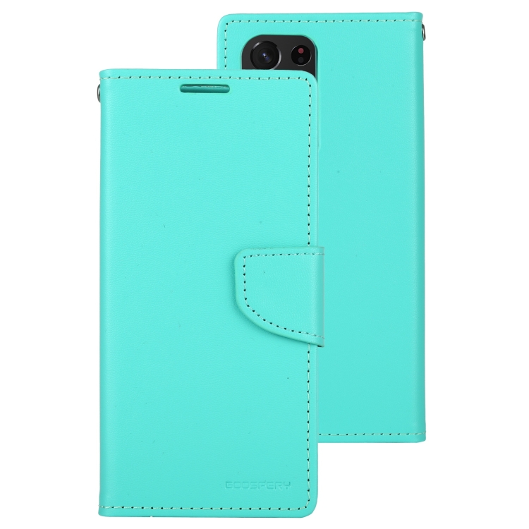 For Samsung Galaxy S21 Ultra 5G GOOSPERY Bravo Diary Crazy Horse Texture Horizontal Flip Leather Case With Bracket & Card Slot & Wallet(Mint Green) For Samsung Galaxy S21 Ultra 5G GOOSPERY Bravo Diary Crazy Horse Texture Horizontal Flip Leather Case With Bracket & Card Slot & Wallet(Mint Green)