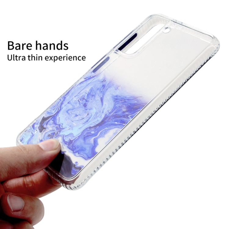 For Samsung Galaxy S21 5G Marble Texture TPU + PC Protective Case(White Pink) For Samsung Galaxy S21 5G Marble Texture TPU + PC Protective Case(White Pink)
