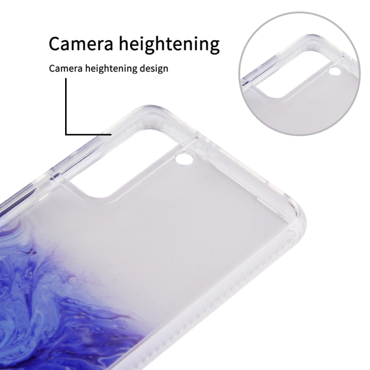 For Samsung Galaxy S21 5G Marble Texture TPU + PC Protective Case(White Pink) For Samsung Galaxy S21 5G Marble Texture TPU + PC Protective Case(White Pink)